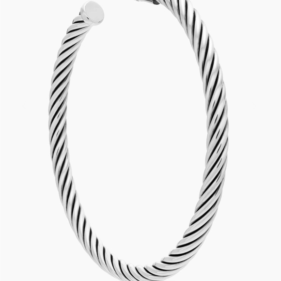 David Yurman Jewelry - David Yurman Cable Hoop Earrings
Sterling Silver, 1.5in